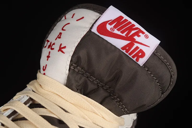 All categories Air Jordan Jordan series basketball shoes Air Jordan 1 Low pure original version Travis Scott x Air Jordan 1 Low OG "Reverse Mocha" AJ1 Joe 1 reverse mocha brown and white barb joint casual sports basketball shoes DM7866-162